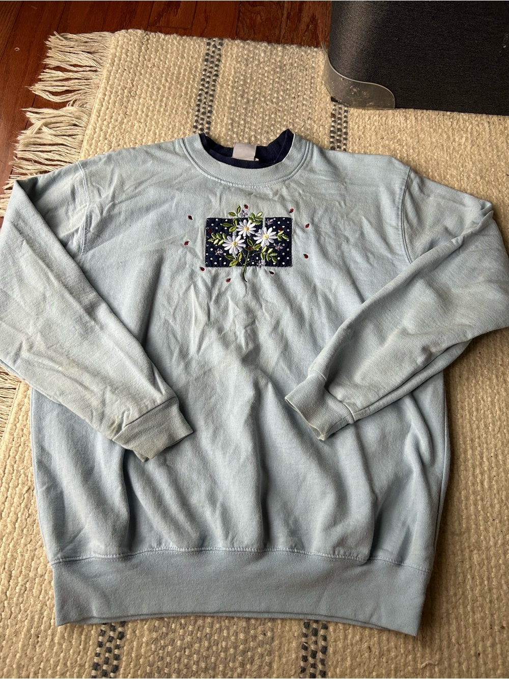 Topstitch Vintage Embroidered Sweatshirt